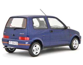 Fiat Cinquecento Sporting 1996 Blu metallizzato Laudoracing 1:18 Resinemodell (Türen, Motorhaube... nicht zu öffnen!)